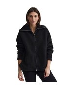 Varley Olivia Fleece Jacket Black Full Zip Size XSmall - $39.59
