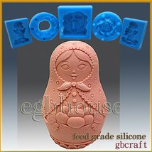 3D Silicone Soap/sugar craft/fondant/choc Mold -  Russian Nesting Doll with eggs - £39.27 GBP