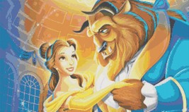 Counted cross stitch pattern - Beauty and the beast 261 x 155 stitches B... - $3.99