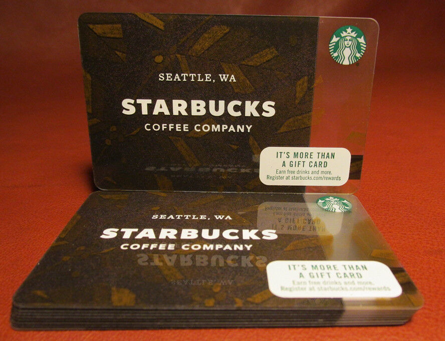 Primary image for Starbucks 2017 Brown Coffea Gift Card New with Tags