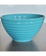 Pioneer Woman ~ 7&quot; Stoneware Mixing Bowl ~ Solid TEAL w/Ribbed Piping De... - €34,24 EUR