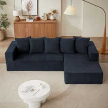 Chenille L-Shaped Sectional Sofa Set | Modular Cloud Couch - $852.99