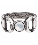 Triple Goddess Occult Ring Wiccan Maiden Mother Crone Magick Alchemy Got... - £16.37 GBP