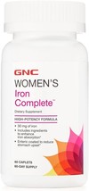 GNC Women&#39;s Iron Complete Multivitamin, 60 Caplets, Enhances Ability to Absorb I - £29.56 GBP