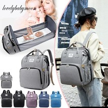 Usb Diaper Bag for Baby Boys Girls Diaper Bag Backpack with Changing Station wit - £22.81 GBP+