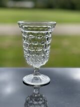 (1) Fostoria American Water Goblet Ice Tea Footed Glass Stemware 6oz Par... - $14.34