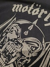 Motörhead T-shirt ~Size L~vintage style! Black shirt w/ silver print (2 ... - £34.72 GBP