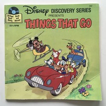 Disney Discovery Series Presents: Things That Go 7&#39; Vinyl Record / 24 Page Book - £67.44 GBP