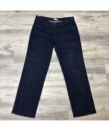 Eileen Fisher Jeans Womens M Petite Dark Blue Denim Stretch Straight Leg... - €24,73 EUR