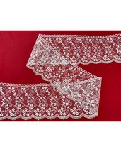 Lace of Tulle Ribbon High 7cm SWEET TRIMS 60107 Trimming Edge - £1.50 GBP