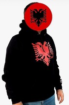New Albanian Eagle Coat of arms Black Hoodie Universal Hoodie - £25.30 GBP