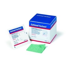 BSN Cutimed Sorbact Swabs 7 cm x 9 cm (Pack of 5) Wounds Post Op Ulcers Diabetic - £25.49 GBP