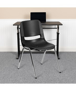 Black Plastic Stack Chair RUT-18-BK-CHR-GG - $143.91 CAD