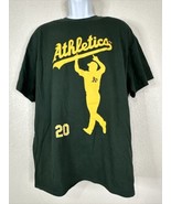 Gildan Heavy Men Size XL Green Oakland Athletics #20 T Shirt Short Sleeve - £6.72 GBP