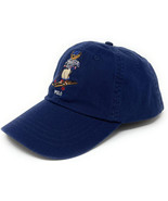 Polo Ralph Lauren Mens Navy Blue Aspen Ski Polo Bear Baseball Hat Cap, 19381 - $73.76