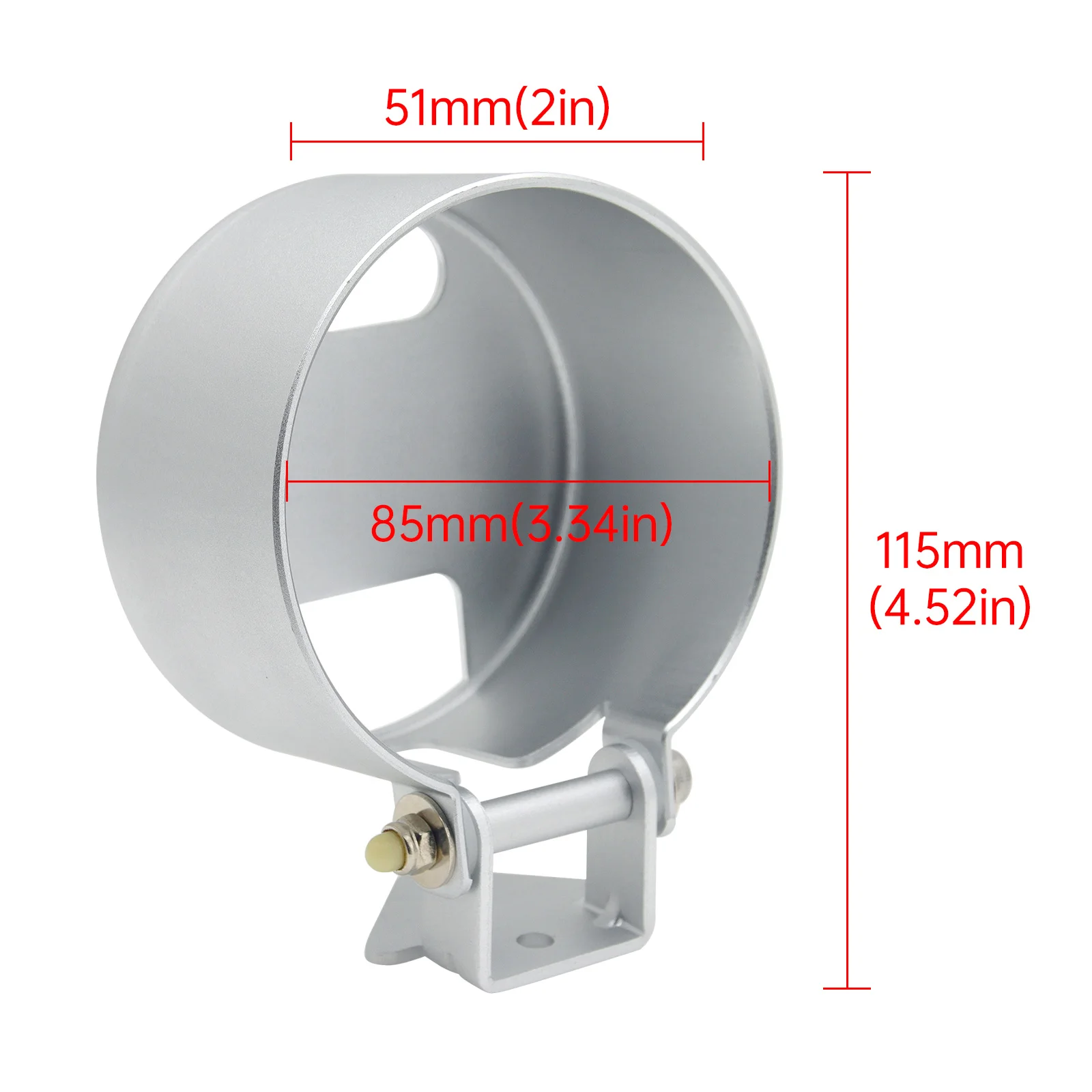 85mm/52mm Meter Cover Bracket One Hole Auto Modified Instrument Meter Universal - £14.70 GBP+
