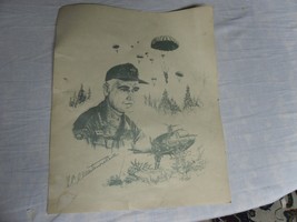 GENERAL WILLIAM WESTMORELAND SIGNED PRINT BY BATES 1326/1400 101st Airborne - £559.95 GBP