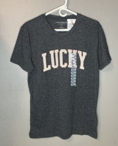 NWT Lucky Brand Men&#39;s Short Sleeve Crew Neck Graphic Tee Soft and Comfy ... - £7.50 GBP