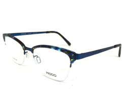 MODO Brille Rahmen 4515 BLUTT Blau Braune Schildplatt Cat Eye Halb Rim 5... - $133.64