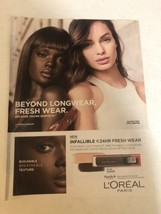 2019 L’Oréal Paris Infallible Makeup Print Ad Advertisement PA2 - $7.91