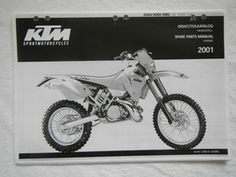 2001 KTM Spare Parts Manual Chassis 250/  300 / 380 SX MXC EXC English G... - $49.49