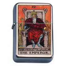 Tarot Card D5 Windproof Dual Flame Torch Lighter IV The Emperor - £13.19 GBP