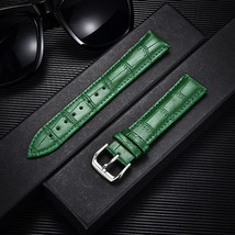 12mm Green Calfskin Leather (Change Tool + Springs Included) Watch Strap... - $9.89