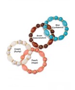 AVON &quot;NATURES PATH&quot; STRETCH BRACELET (BROWN - DETERMINATION) ~ NEW SEALE... - €13,46 EUR