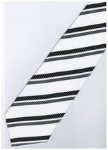 EB19 Black White Necktie - $19.99