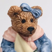 Boyds Bears Bearware Momma Blue Pink Dress Trinket Box w/ Baby #4E/1117  - £11.00 GBP