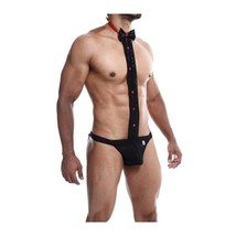 Male Basics Tuxedo Lace Jockstrap Black - $24.00