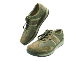 Joya Mens Size 12 David Shoes Nubuck Leather Brown Ortholite Support Swiss Tech - £70.53 GBP