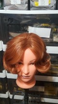 Rugelyss Ginger Short Wavy Wigs with Bangs Curly Auburn Hair Wig Synthet... - £12.93 GBP