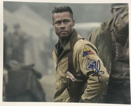Brad Pitt Signed Autographed &quot;Fury&quot; Glossy 8x10 Photo - COA Card - £63.25 GBP