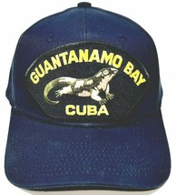 Cuba Guantanamo Bay Men&#39;s Cap Hat  Navy Blue Strapback - £12.65 GBP