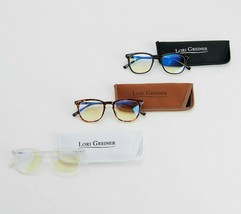 BRAND NEW~Set of 3~Blue Light Blocking Reading Glasses~3.0~W/Cases~Lori Greiner - £21.49 GBP