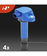 Red APM Set of 4 Ignition Coil Pack and Iridium Spark Plugs Compatible - $161.78 CAD