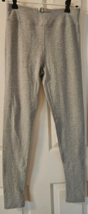 Cuddl Duds Womens Leggings Pants Size Small Gray Cotton Blend Elastic Waist Cute - £10.87 GBP