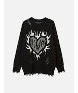 Creative Flame Heart Sweater - $49.99