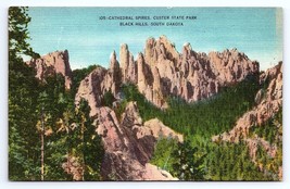 Postcard Cathedral Spires Custer State Park Black Hills South Dakota SD - £2.89 GBP