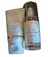 Bath &amp; Body Works PURE WONDER FINE FRAGRANCE MIST &amp; BODY CREAM Travel Sizes - $22.11 CAD