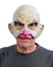 Clown Mask Bald Wrinkles Old Man Grampa Glow In The Dark Halloween Costume N1100 - £52.91 GBP