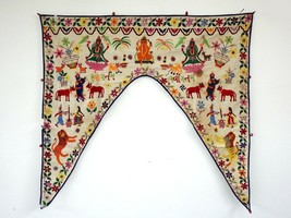 Vintage Welcome Gate Toran Door Valance Window Décor Tapestry Wall Hanging DV31 - £35.72 GBP