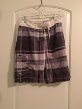 1pc American Eagle Men&#39;s Plaid Swim Board Shorts Size XS - £26.22 GBP