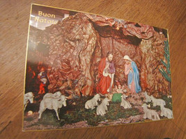 1966 Postcard 20 lire Merry Christmas 6201/03 Natural Colors Nativity sc... - $13.04