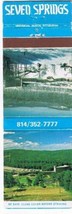 Pennsylvania Matchbook Cover Champion Seven Springs Resort - $0.71