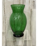 Vintage 6.5” Clear Glass Vase Forest Green Anchor Hocking - €9,78 EUR