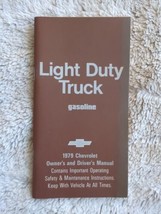 VINTAGE 1979 Chevrolet GASOLINE Light Duty Truck Owner&#39;s &amp; Driver&#39;s Manual - $17.09