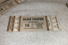Alice Cooper 1988 Vintage Unused Concert Ticket Kiel Auditorium St Louis Mo Bro - £9.42 GBP