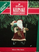 Hallmark Ornament 1991 Series 2nd Christmas Tree Merry Olde Santa Toy Bag - £13.30 GBP